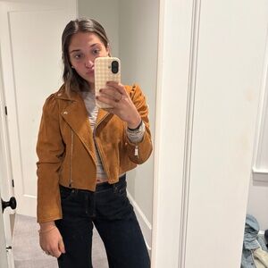 NWT TAGS BA&sh suede jacket
